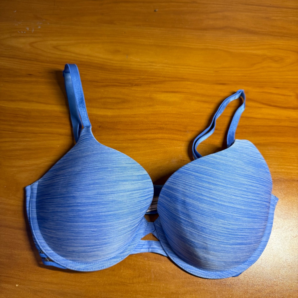 Victorias Secret Perfect Shape Blue Space Dye Bra 34D